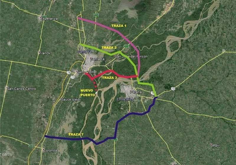 FUERTE OPOSICIÓN A LA TRAZA DEL PUENTE SANTA FE-PARANÁ