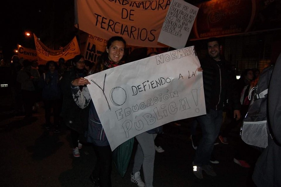 marcos cleri marcha defensa educación pública