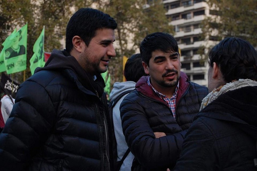marcos cleri y matías fernández marcha educación pública