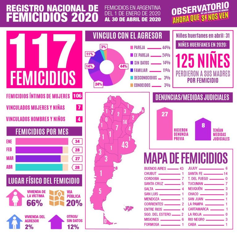 registro nacional de femicidios 2020