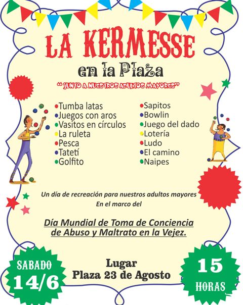 Kermesse en la plaza 23 de Agosto