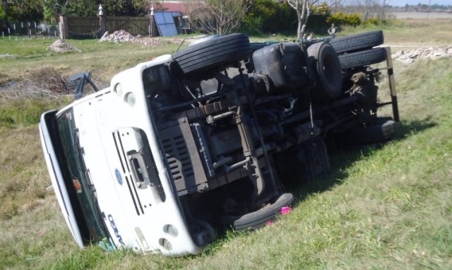 Vuelco de un camión