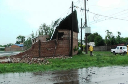 Destrozos por el temporal