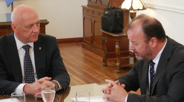 Paduán y Chamorro con Bonfatti