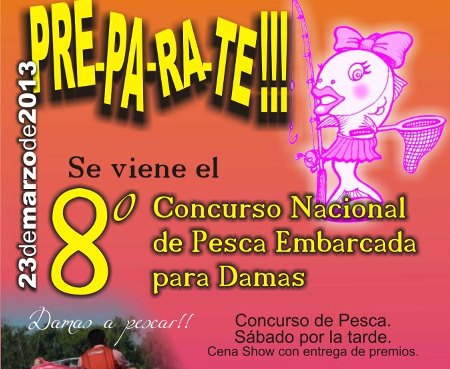Concurso de pesca para damas