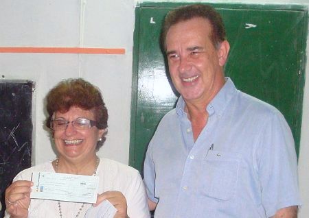 Visitó la Escuela Nº 6074, de Las Palmas