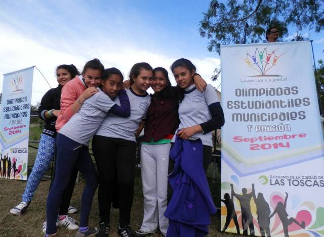Los jóvenes disfrutaron de la 1º olimpiada estudiantil municipal
