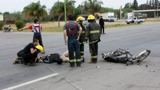 Accidente en el acceso principal a la ciudad