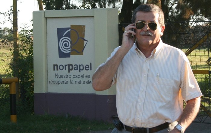 Visitó la papelera de Villa Ocampo