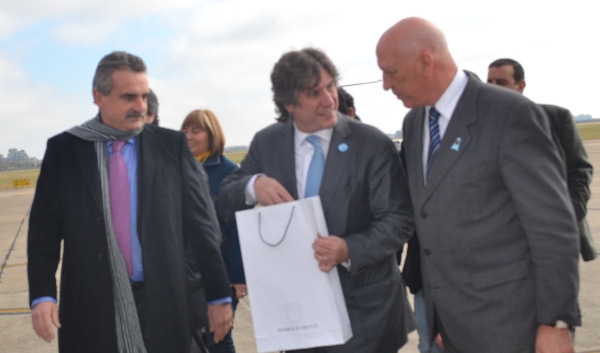 Junto a Boudou, Yahaur y Bonfatti