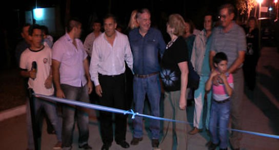 Inauguraron 200 metros de pavimento