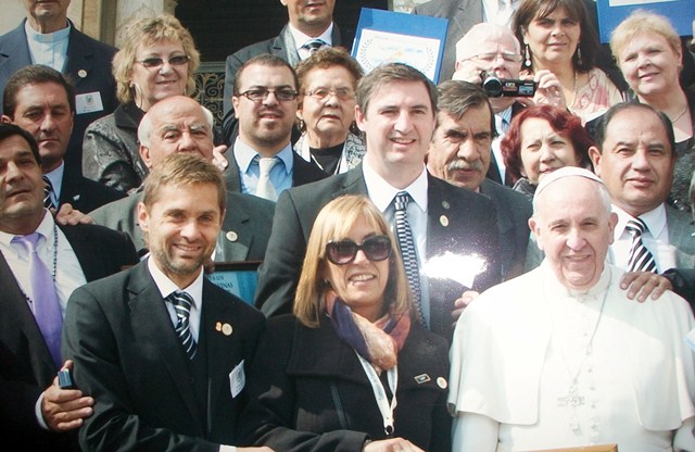 Estuvieron con el Papa Francisco