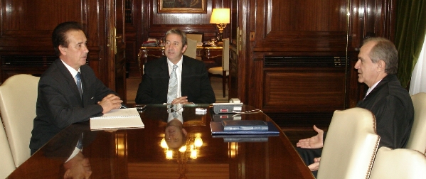 El Intendente Marcón recibido por Julio Cobos