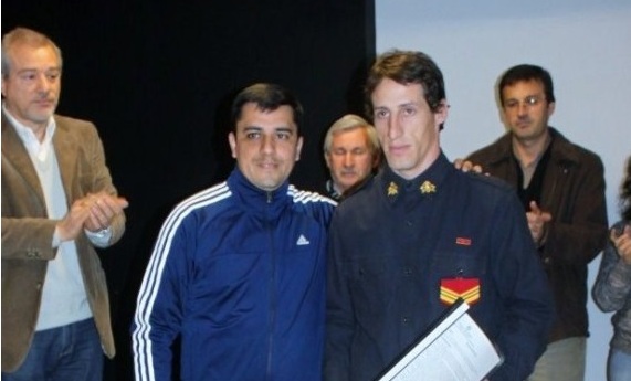 Fueron reconocidos los tres bomberos