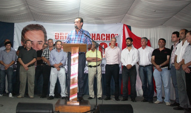 Marcón lanzó su precandidatura a Senador