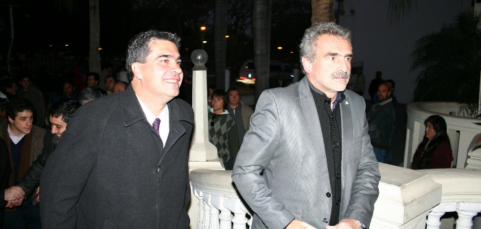 Multitudinaria convocatoria de Capitanich y Rossi