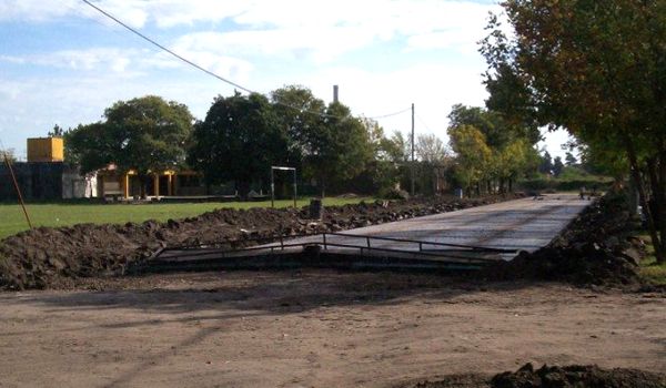 Pavimentaron 1ª cuadra de calle Galibert