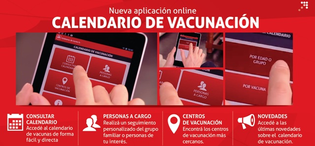El calendario de vacunación se puede consultar en dispositivos móviles