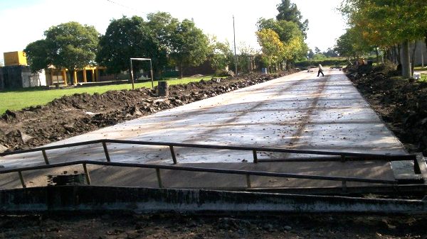 Pavimentaron 1ª cuadra de calle Galibert