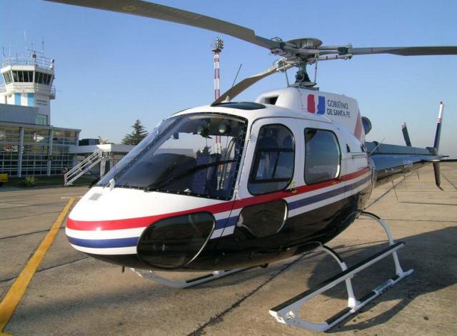 El helicóptero provincial prestó apoyo en dos allanamientos