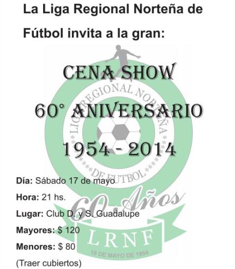 Festeja sus 60° años y arranca con el campeonato 2014