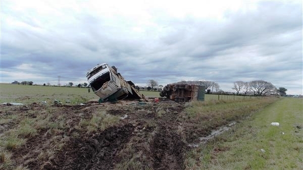 Choque y vuelco
