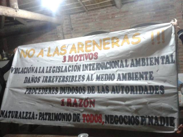 Comunicado de la agrupación YVY MARAY