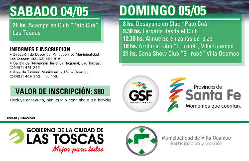 3° Canotaje Villa Ocampo - Las Toscas