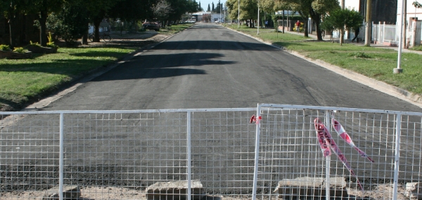 Pavimentaron 200 metros de la calle Estanislao López