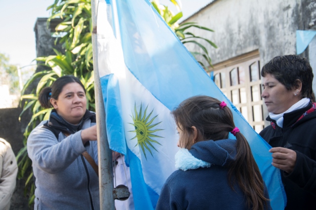 Festejos por el día de la bandera