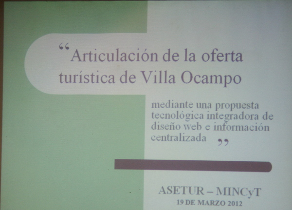 Presentaron la oferta turística de Villa Ocampo