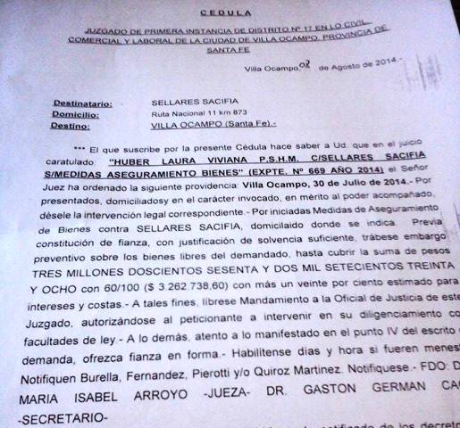 Conflicto en Desmotadora Sellares