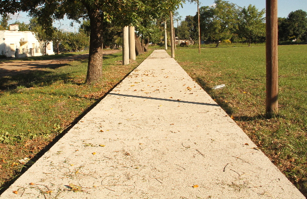 135 metros de pasillos peatonales