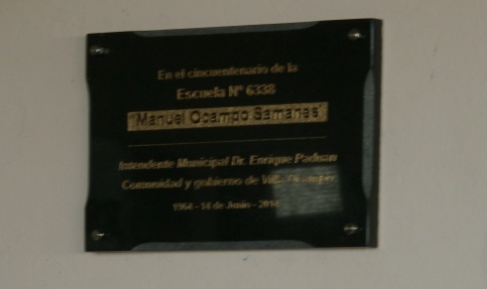 Acto por 50º aniversario de la escuela N° 6338