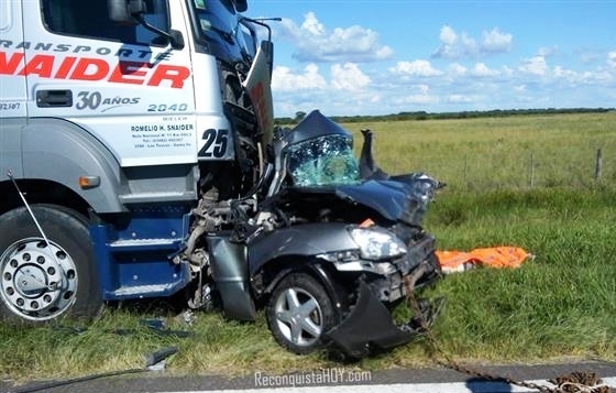 Triple choque con un muerto