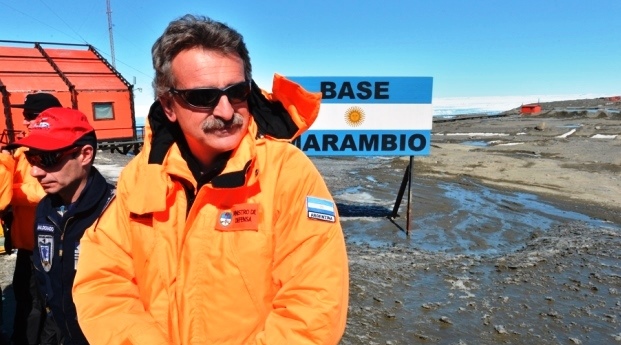 Rossi en la Base Marambio