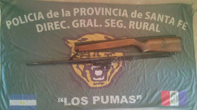 Secuestran varias armas de fuego