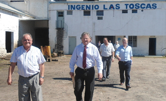 Visita del Ministro de la producción de la provincia