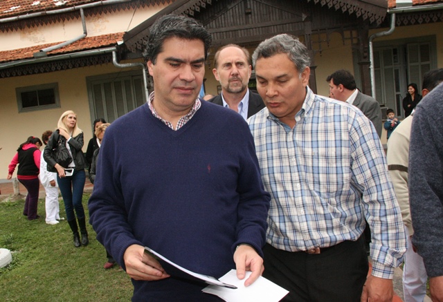 Visita de Capitanich a Chávez