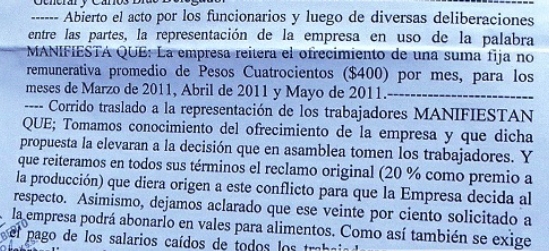 Vicentín no conforma a los trabajadores