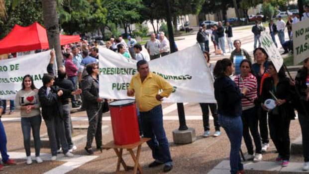 Se hicieron oir en la capital provincial