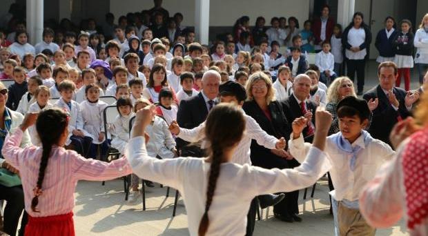 Acompañó la agenda oficial del gobernador