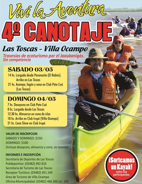 Cronograma 4° edición de canotaje