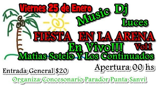 1º Fiesta en la arena