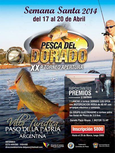 Promocionan el XXº Torneo Apertura de Pesca del Dorado