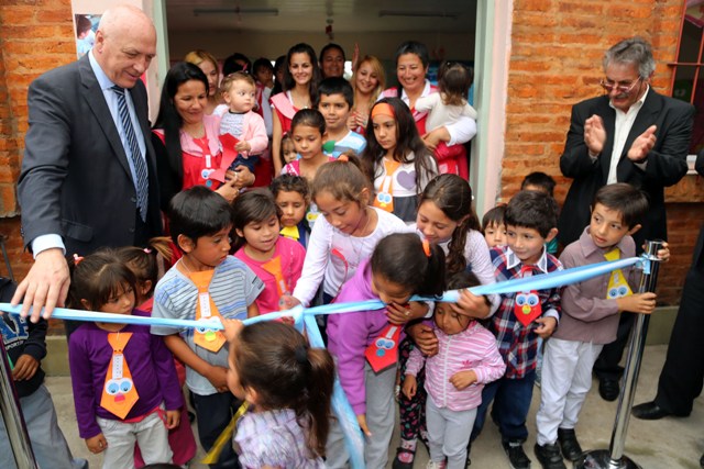 Bonfatti inauguró el nuevo Centro de Cuidado Infantil