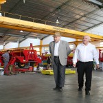 Lifschitz recorrió la fábrica de maquinaria agrícola Bertini en Rosario