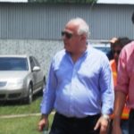 Leandro Chamorro con el Gobernador en su visita a Las Toscas