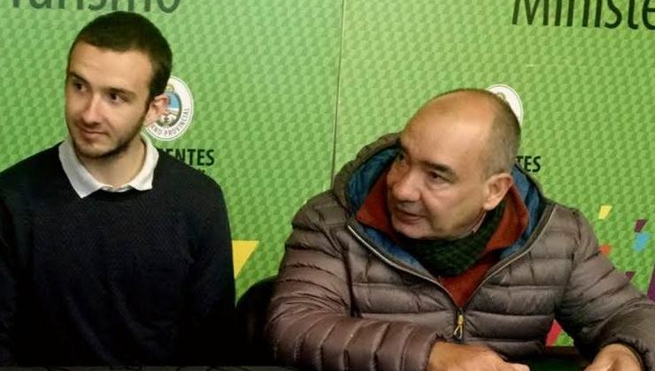 Gonzalo Gómez  junto a su padre Angel