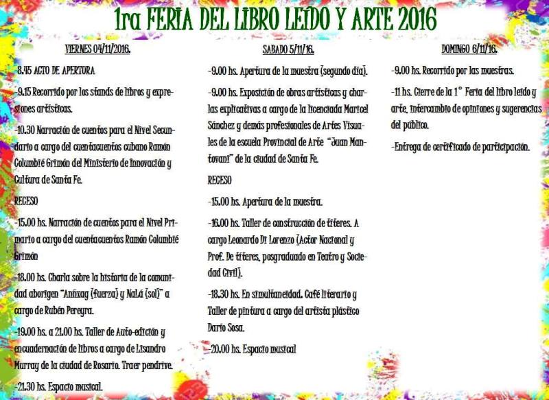 Programa de actividades